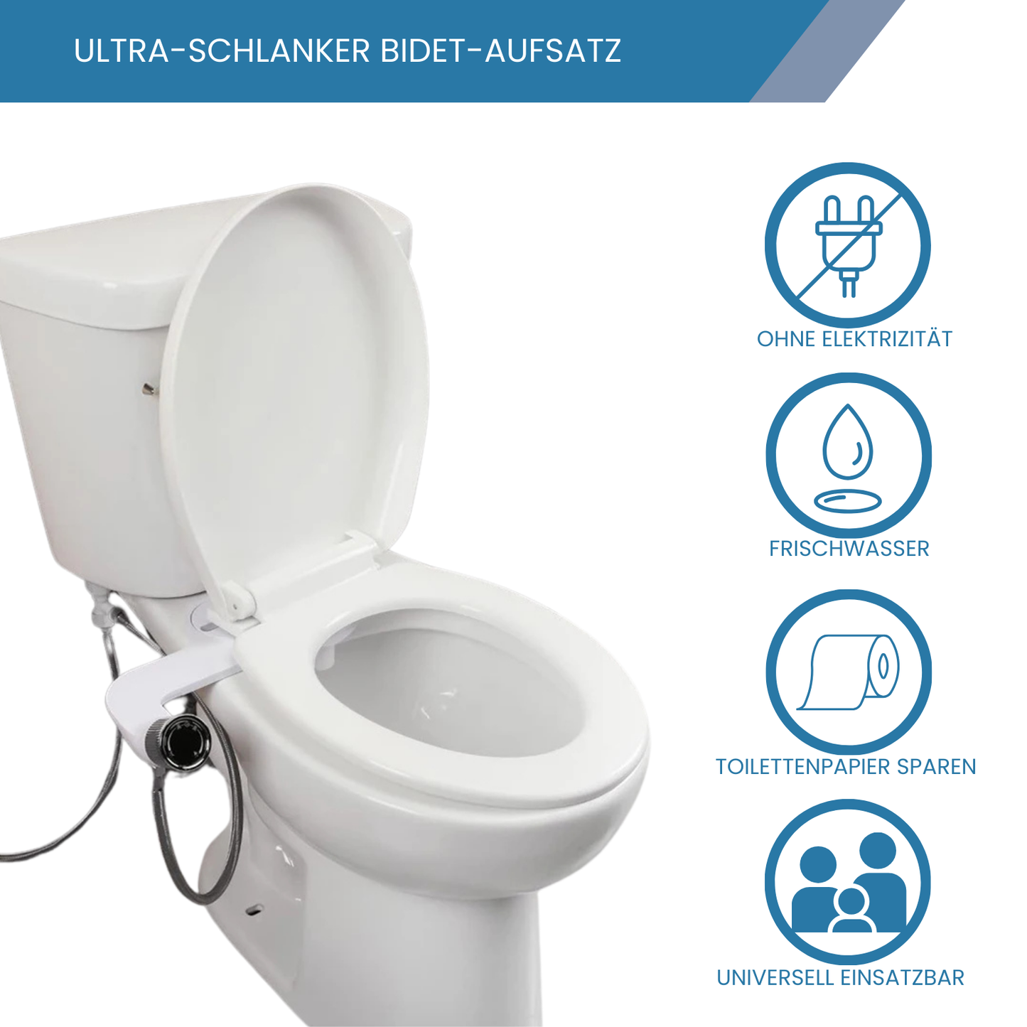 Bidet-Aufsatz  für alle WCs
